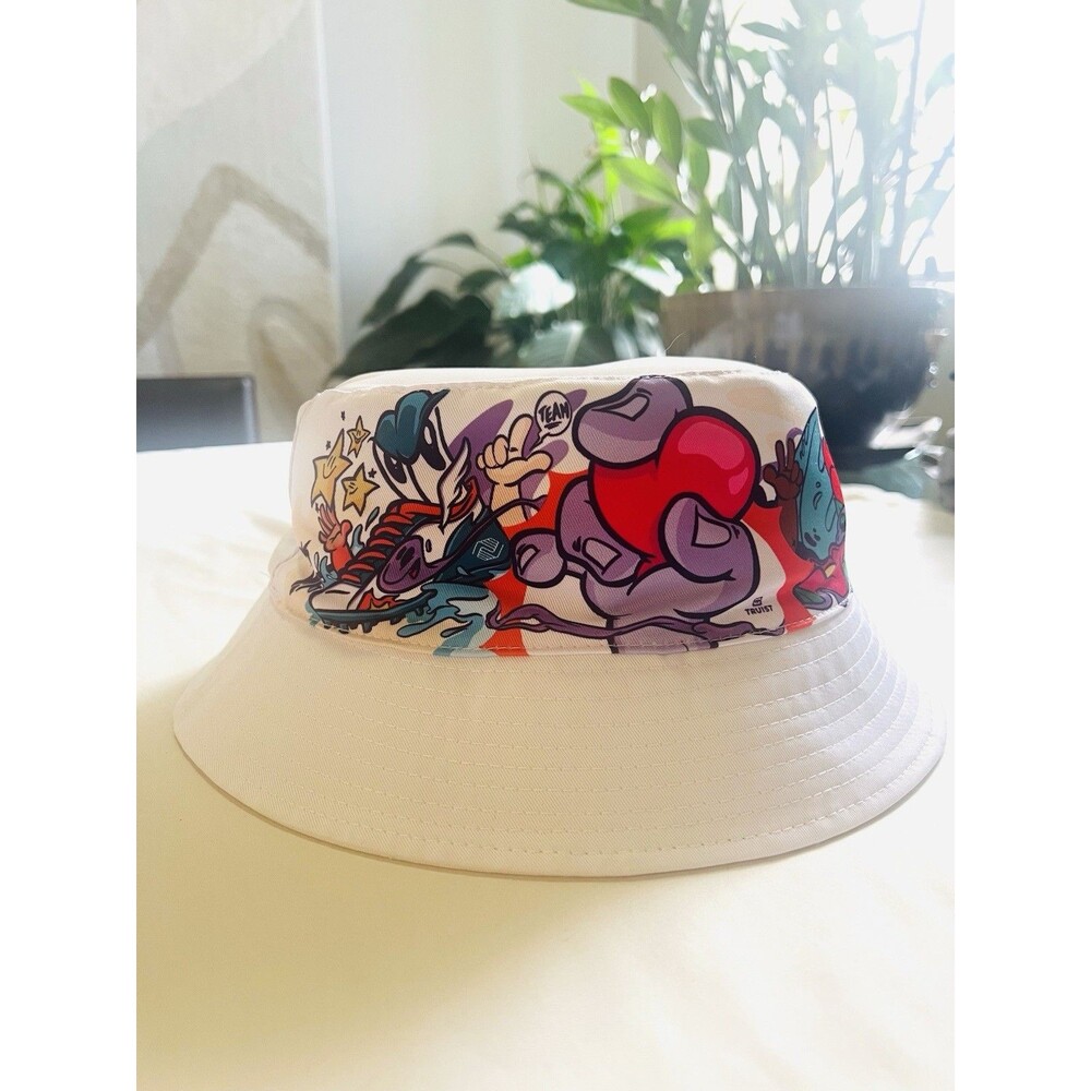 Truist Miami Dolphins NFL Football Bucket Hat White Multicolor Logo Print